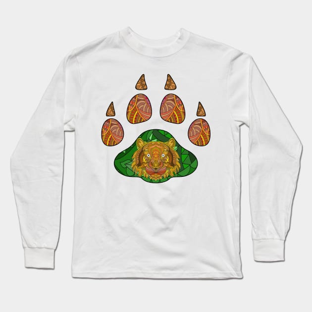 Leopard Paw Long Sleeve T-Shirt by InfiniIDnC